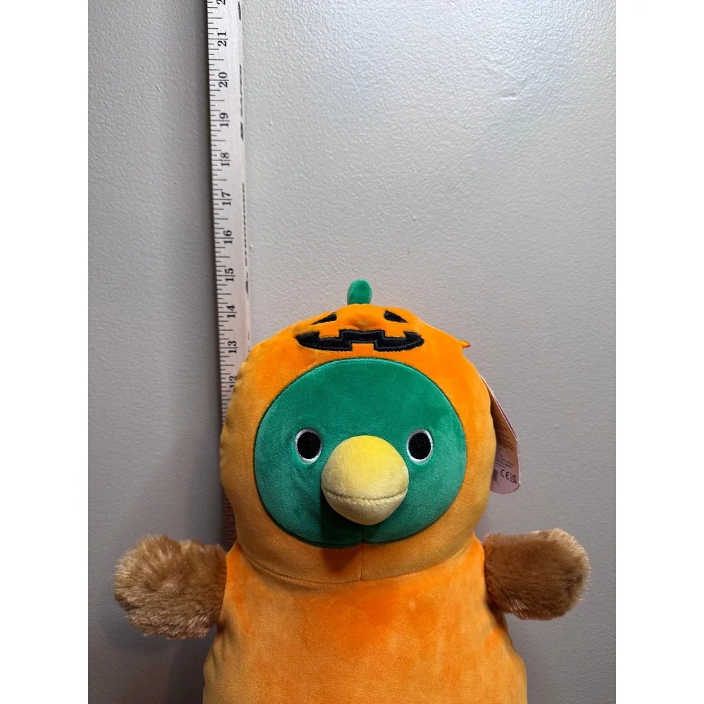 Squishmallows HugMees Avery Duck Pumpkin‎ Halloween Plush 14in